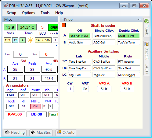 Tuning Knob displayed