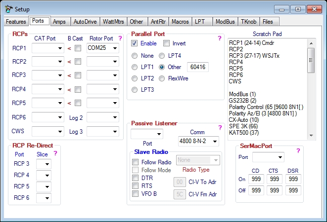 Setup Form